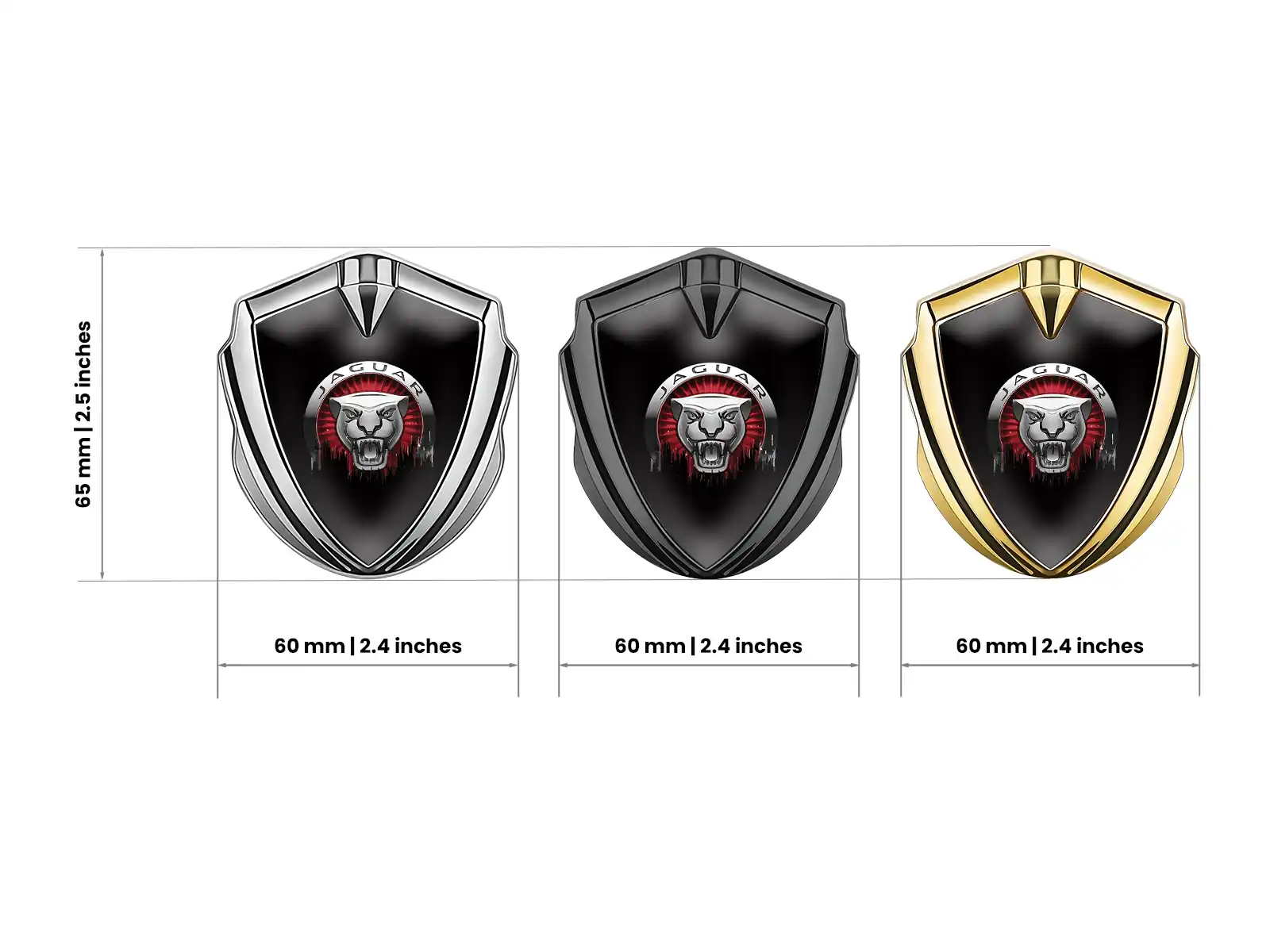 Jaguar Badge Self Adhesive Durable Standard Size